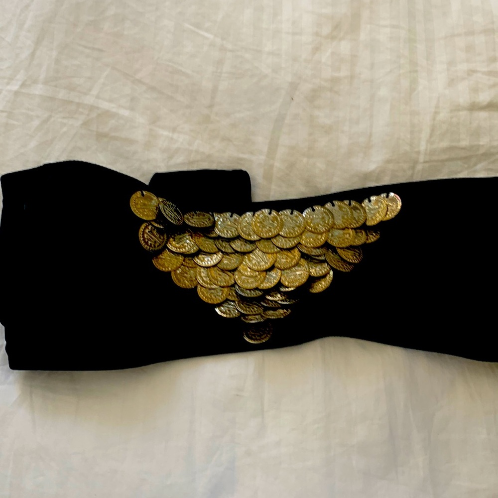 Ondademar swimsuit top with coin detail